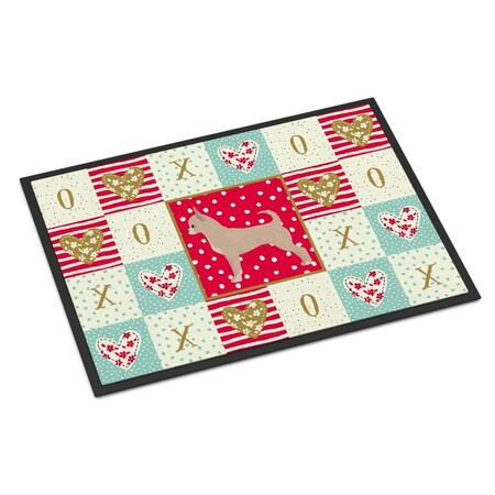 Carolines Treasures 18 x 27 in. Chihuahua Love Indoor or Outdoor Mat CK5820MAT